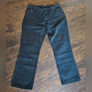 Polo Ralph Lauren Pants Mens 36 Black Cotton Chino Straight Mid Rise